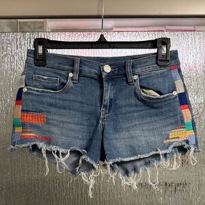 Blank NYC Astor Blue Denim Cutoff Shorts